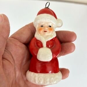 Vintage Goebel Mrs Claus Christmas Ornament 1980 TMK-6